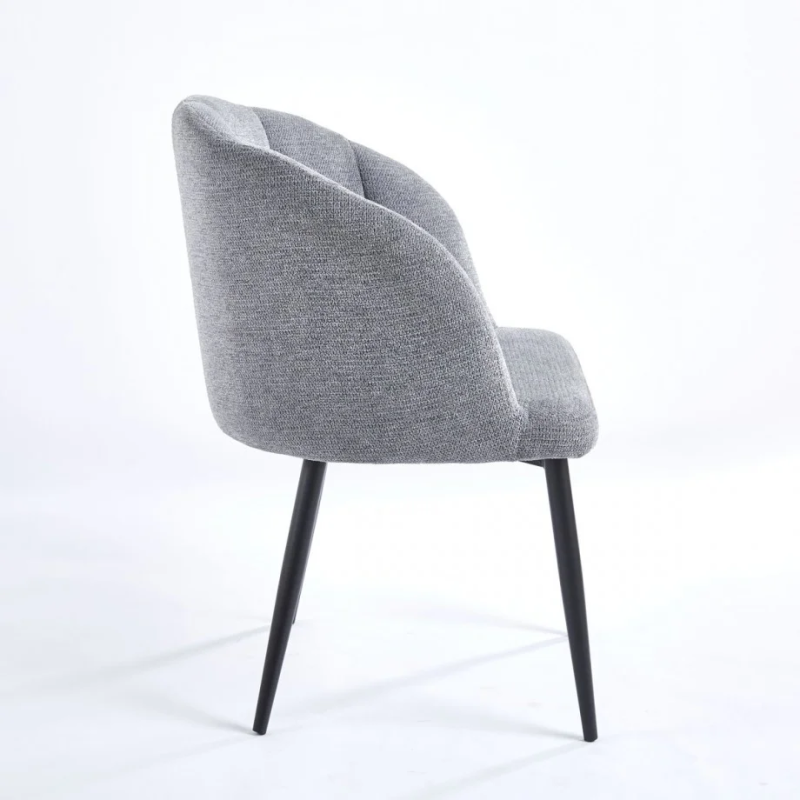 Стул CALLA черный каркас/серая ткань (21254-01)