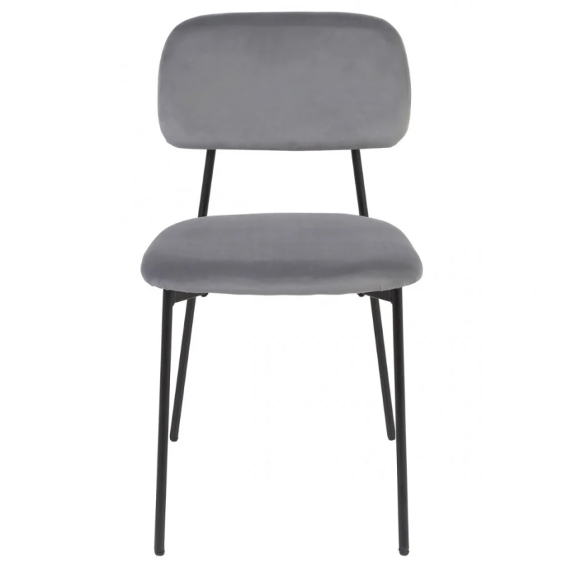 Стул кухонный MILO Черный каркас / Серый (22144-01)