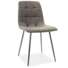 Стул кухонный MIA черный каркас/темно-бежевый велюр (19943-01)