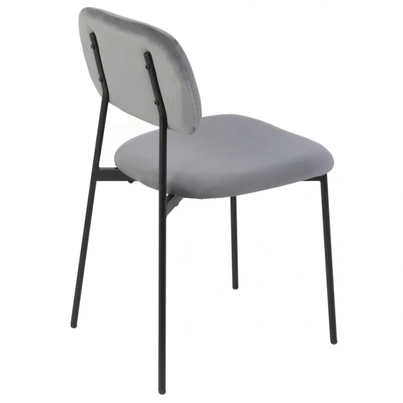 Стул кухонный MILO Черный каркас / Серый (22144-01)