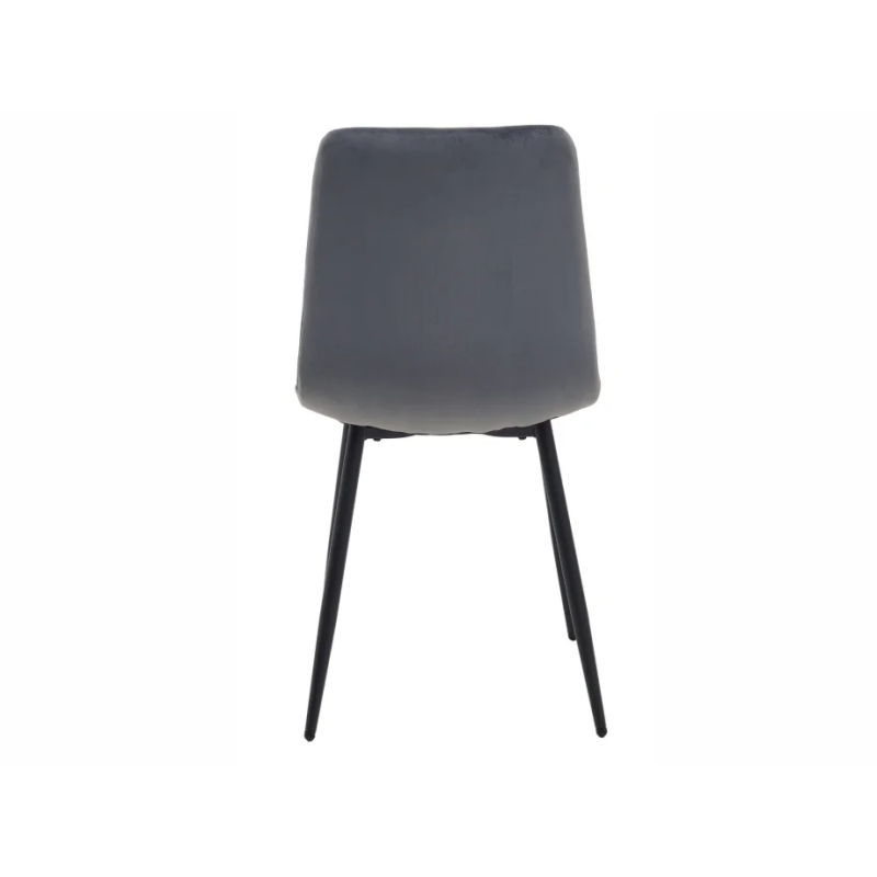 Стул кухонный RUBY Черный каркас / Серый велюр (20135-01)