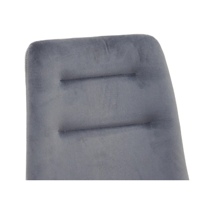 Стул кухонный RUBY Черный каркас / Серый велюр (20135-01)