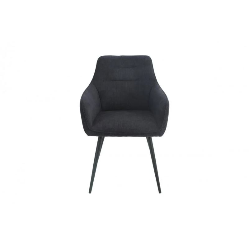 Стул кухонный ERNEST Черный каркас / Серая ткань (22066-01)