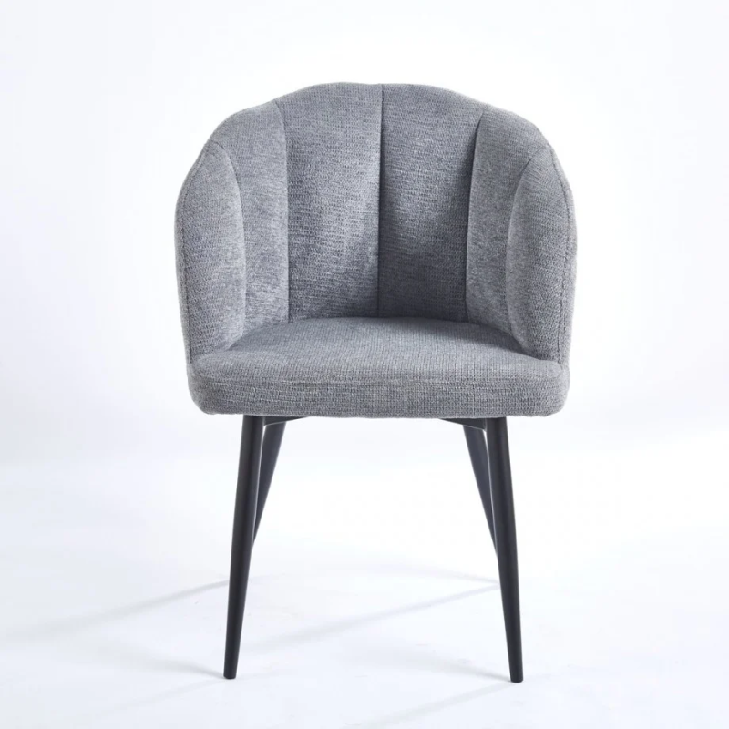 Стул CALLA черный каркас/серая ткань (21254-01)