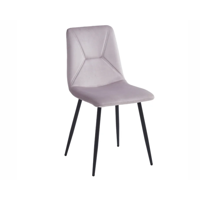 Стул кухонный Mark Черный каркас / Светло-розовый велюр (20762-01)