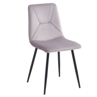 Стул кухонный Mark Черный каркас / Светло-розовый велюр (20762-01)