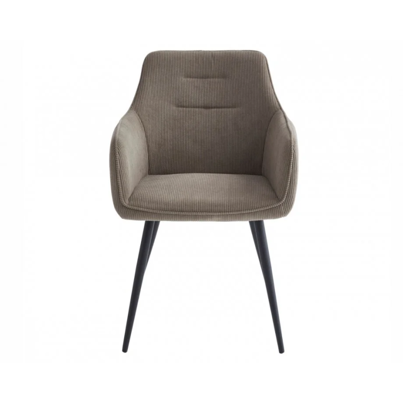 Стул кухонный Ernest Черный каркас / Темно-бежевый вельвет (20764-01)