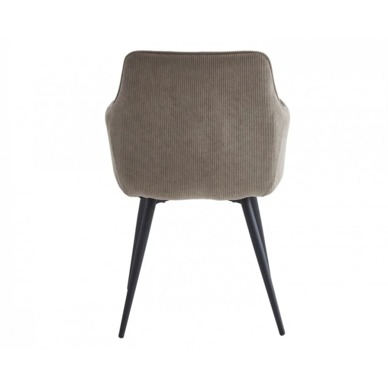 Стул кухонный Ernest Черный каркас / Темно-бежевый вельвет (20764-01)