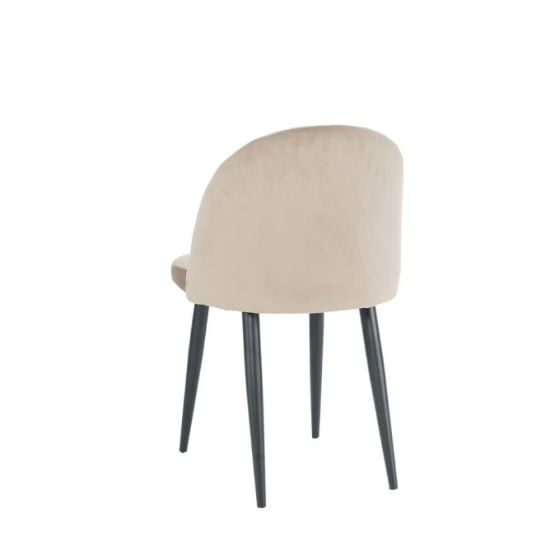 Стул кухонный LULU черный каркас/темный беж (20003-01)