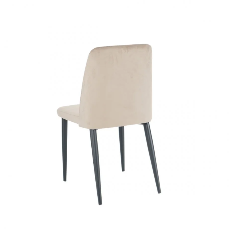 Стул кухонный BULL черный каркас/темный беж велюр (19980-01)