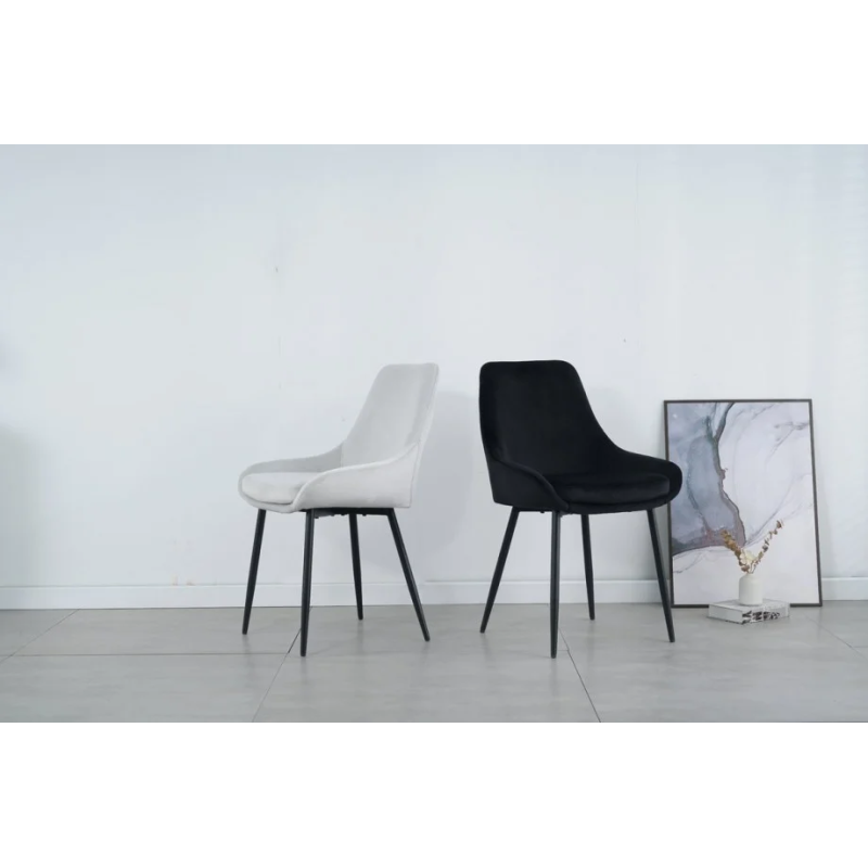 Стул кухонный HUGO черный каркас/черный (20008-01)