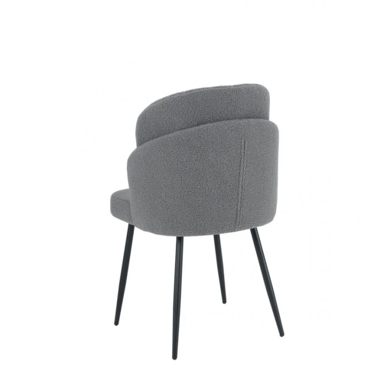 Стул кухонный FIFI черный каркас/светло-серый Teddy (19982-01)