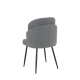 Стул кухонный FIFI черный каркас/светло-серый Teddy (19982-01)