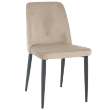 Стул кухонный BULL черный каркас/темный беж велюр (19980-01)