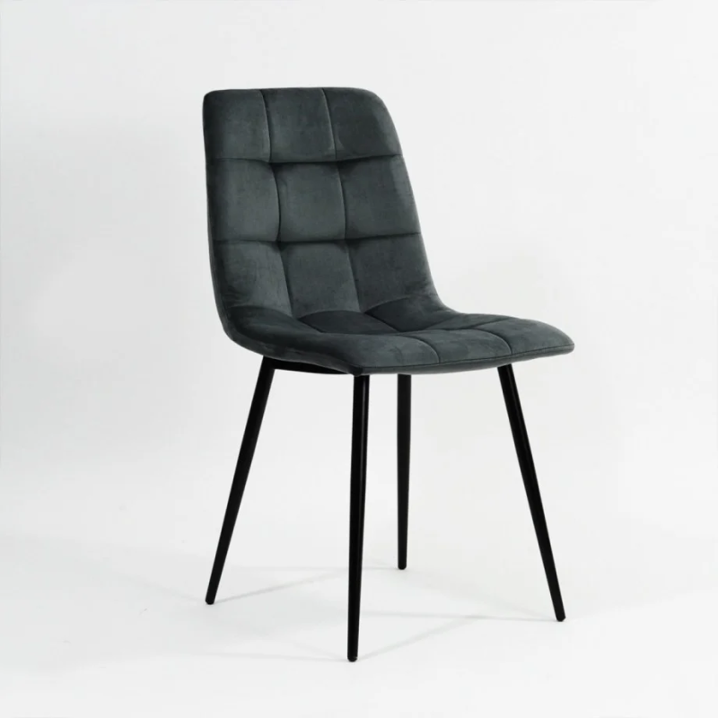 Стул кухонный MIA черный каркас/черный велюр (19937-01)