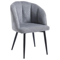 Стул CALLA черный каркас/серая ткань (21254-01)