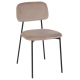 Стул кухонный MILO Черный каркас / Темный Беж (22146-01)