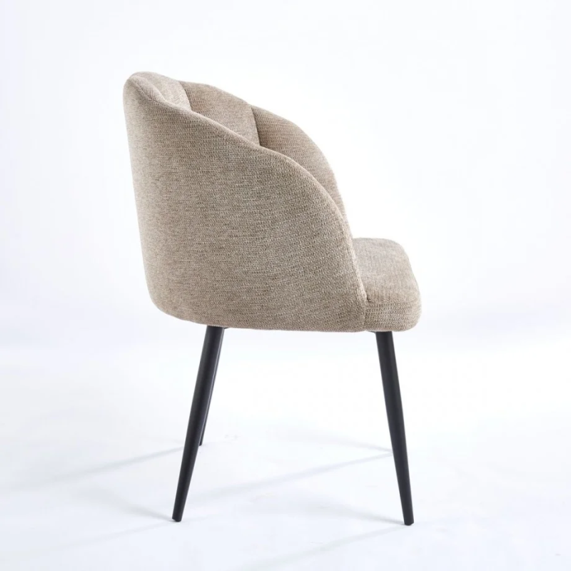 Стул CALLA черный каркас / бежевая ткань (21250-01)