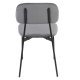 Стул кухонный MILO Черный каркас / Серый (22144-01)