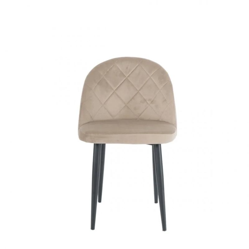 Стул кухонный LULU черный каркас/темный беж (20003-01)