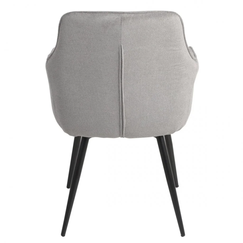 Стул кухонный DAVID Черный каркас / Серая ткань (22139-01)