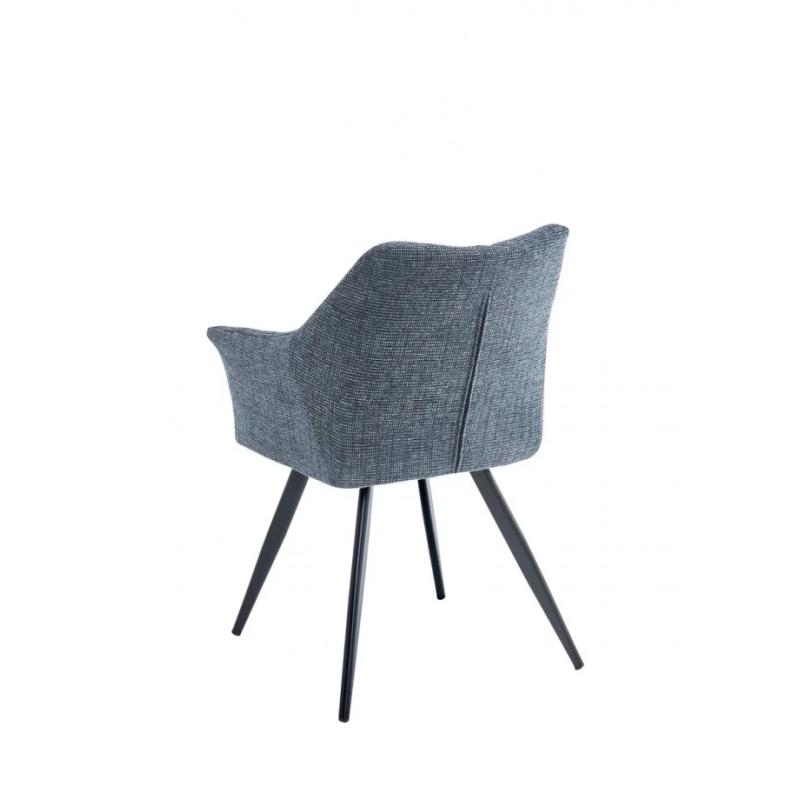 Стул кухонный STEFAN Черный каркас / Темно-серая ткань (20134-01)