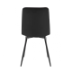 Стул кухонный ANETTE черный каркас/черный велюр (19580-01)