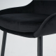 Стул кухонный HUGO черный каркас/черный (20008-01)