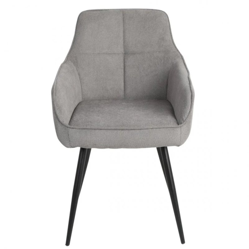 Стул кухонный DAVID Черный каркас / Серая ткань (22139-01)