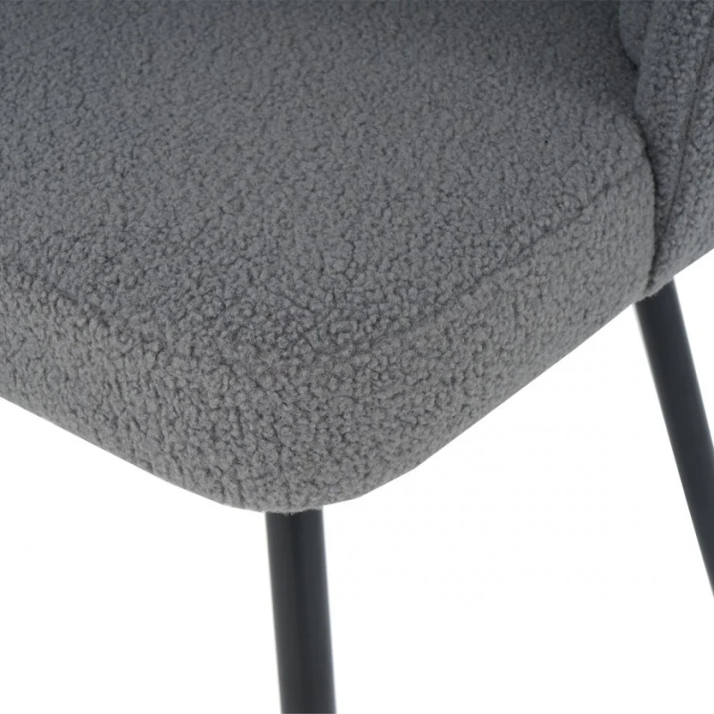 Стул кухонный FIFI черный каркас/светло-серый Teddy (19982-01)