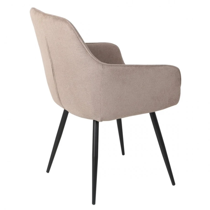 Стул кухонный DAVID Черный каркас / Темный Беж ткань (22142-01)