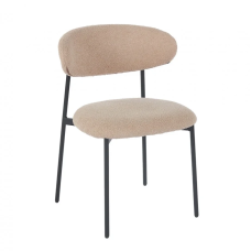 Стул AMANDA черный каркас/темный беж тк. (23023-01)