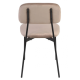 Стул кухонный MILO Черный каркас / Темный Беж (22146-01)
