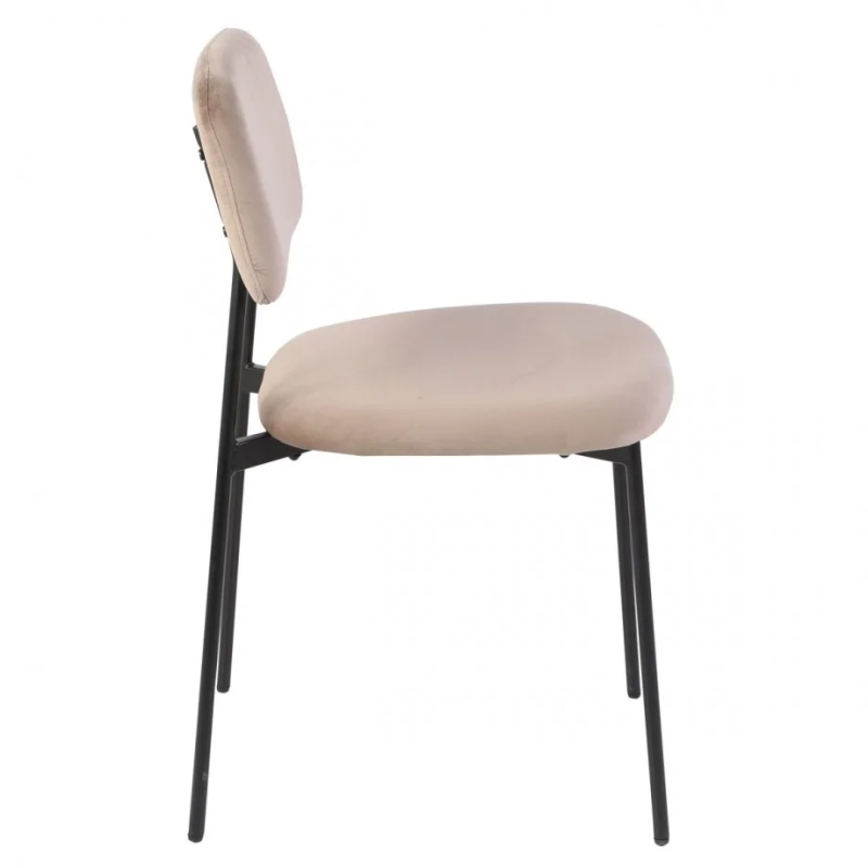 Стул кухонный MILO Черный каркас / Темный Беж (22146-01)