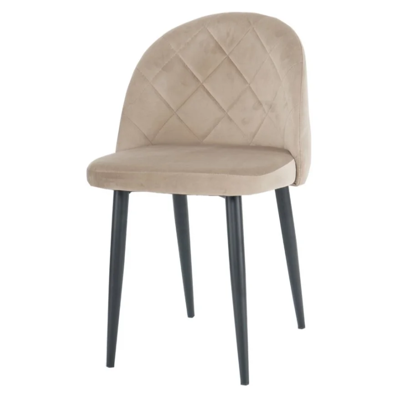 Стул кухонный LULU черный каркас/темный беж (20003-01)