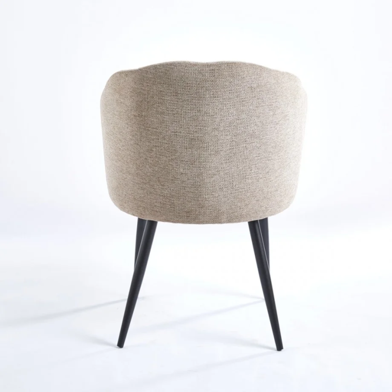 Стул CALLA черный каркас / бежевая ткань (21250-01)