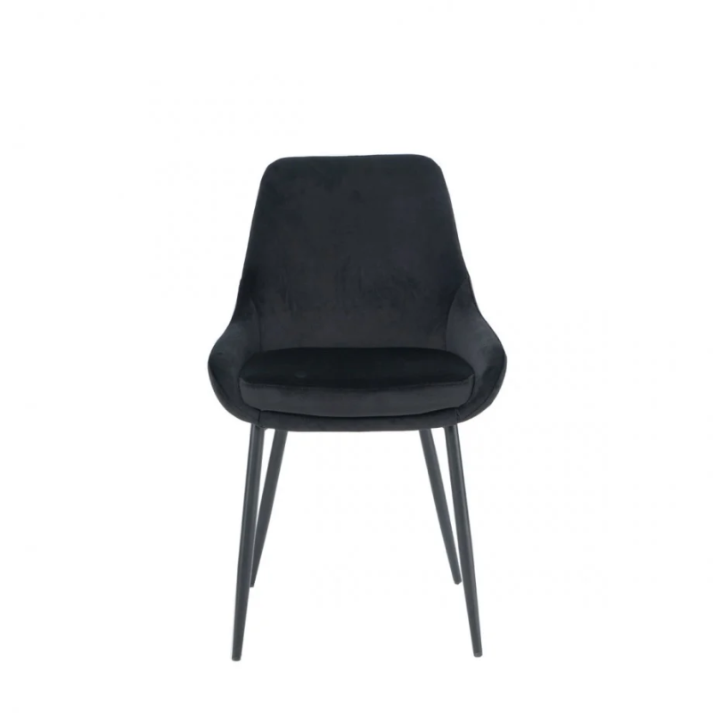 Стул кухонный HUGO черный каркас/черный (20008-01)