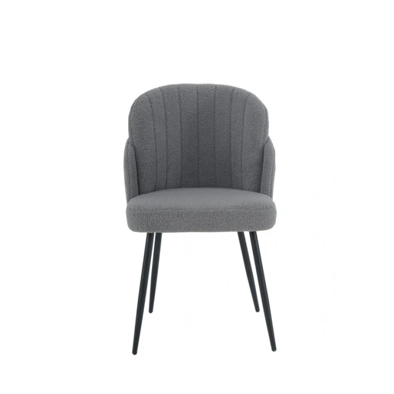 Стул кухонный FIFI черный каркас/светло-серый Teddy (19982-01)