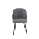 Стул кухонный FIFI черный каркас/светло-серый Teddy (19982-01)