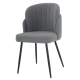 Стул кухонный FIFI черный каркас/светло-серый Teddy (19982-01)