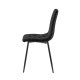 Стул кухонный ANETTE черный каркас/черный велюр (19580-01)