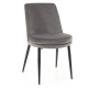 Стул кухонный AVA черный каркас/серый велюр (19941-01)