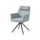Стул с оборотом 180° Adrian черный каркас / Светло-серая ткань (20757-01)