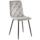 Стул кухонный ANETTE черный каркас/серый велюр (19559-01)