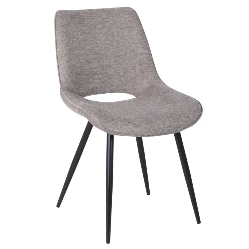 Стул кухонный NORA Черный каркас / Бежь ткань (22147-01)