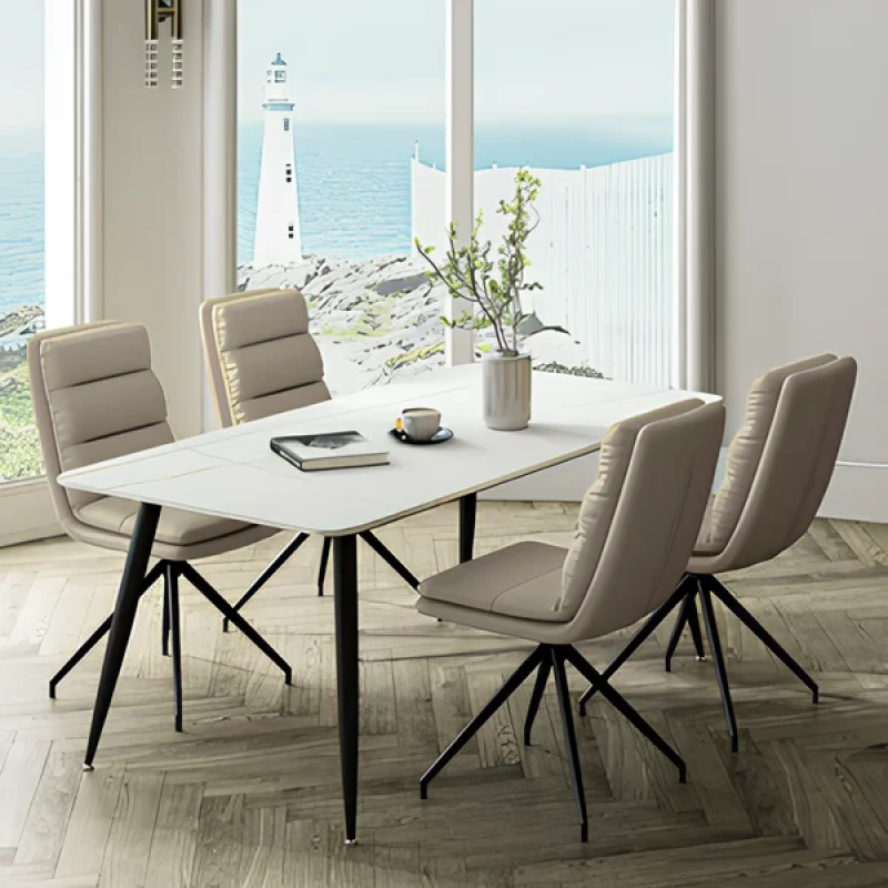 Стул кухонный CLIFF черный каркас/светло-серый (19958-01)