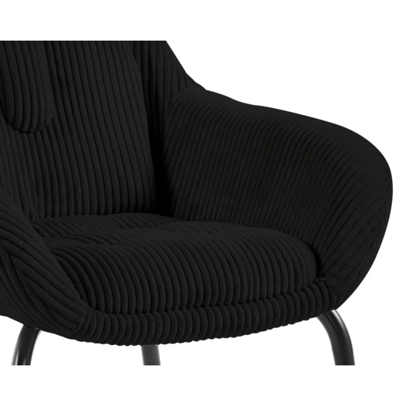 Стул BELLA черный каркас/черный ткань (21252-01)