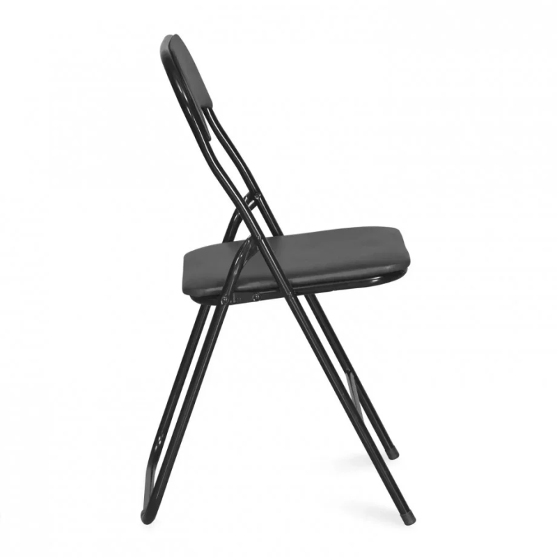 Стул складной TIKO Черный металл / Черная Экокожа (16636-01)