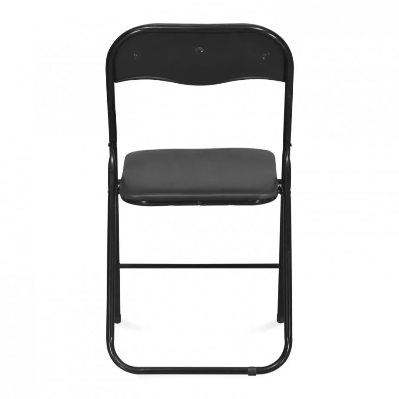 Стул складной TIKO Черный металл / Черная Экокожа (16636-01)