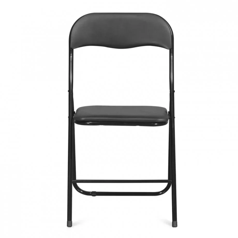 Стул складной TIKO Черный металл / Черная Экокожа (16636-01)